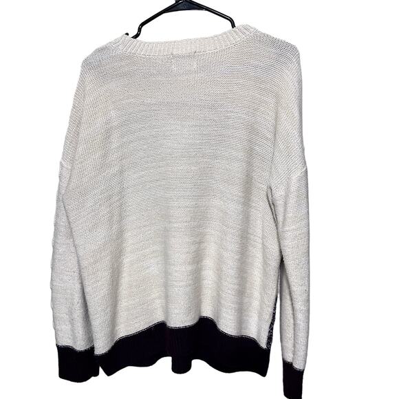 Y2K Cable Knit Sweater Colorblock Oversized Pulllover soft knit Pastel sz L - Picture 6 of 7